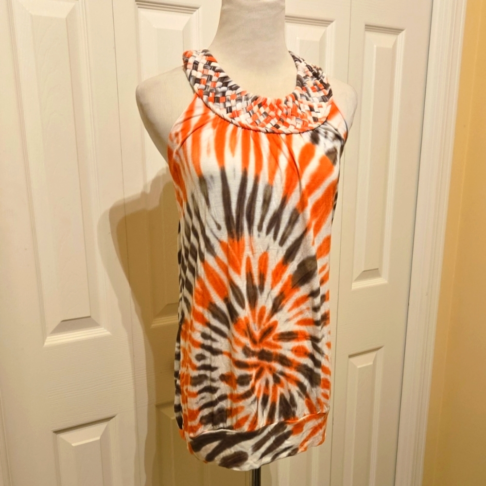 NWOT LULU LAME tie dye Halter Top Sz XS